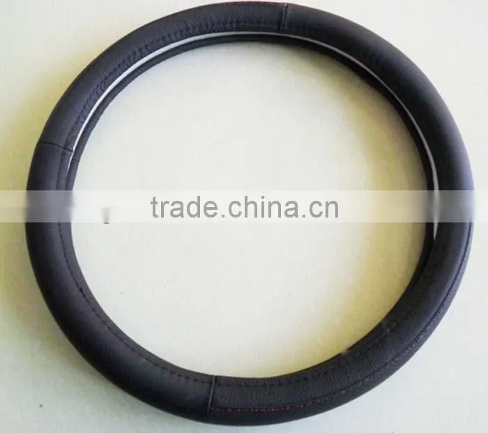 High class leather car steering wheel covers