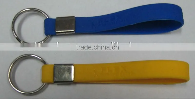 silicone bracelet key ring