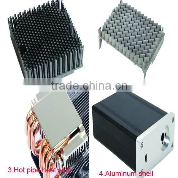 New Extruded Industrial aluminum VGA heatsink with anodizing and CNC machining
