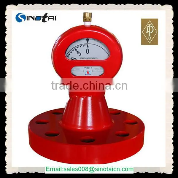 offshore oil well drilling Flanged Pressure Gauge