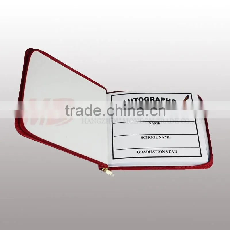 Simple Autograph Book With Zipper