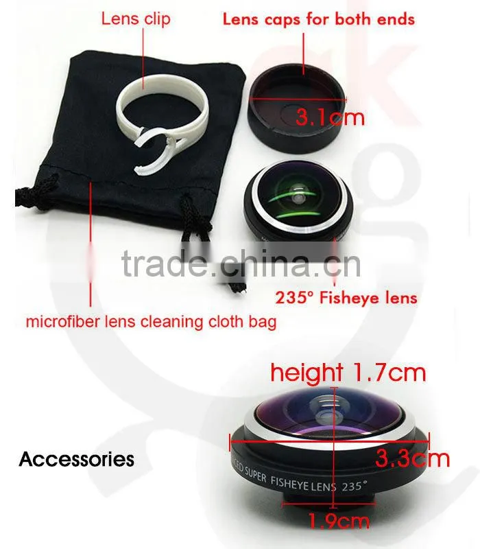 mobile camera extra lens 90 degree Periscope Lens for samsung s4