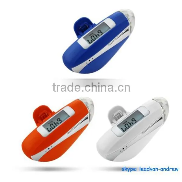 Super Mini Pedometer With LED Torch and Belt Clip