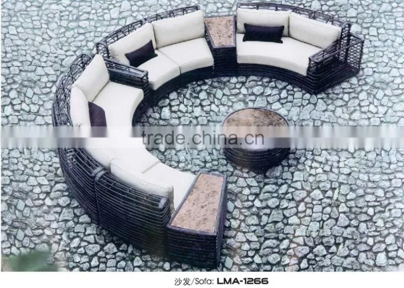 Cheap Outdoor Wicker Furniture Rattan Sofa