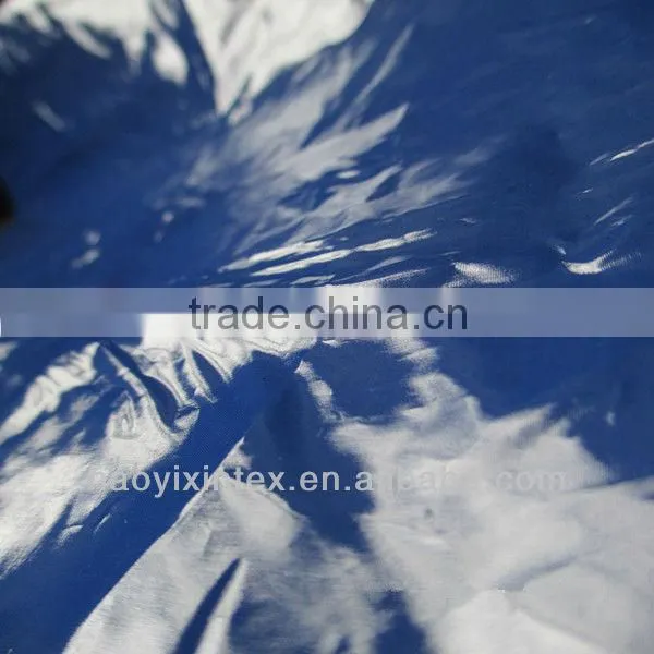 100% Polyester 380T Taffeta Fabric PU Coated Shiny