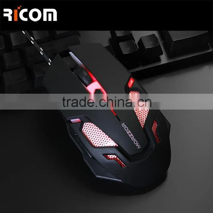 Ricom 6D 7C Magnetic braided Cord drivers usb 6d gaming mouse for keyboard gaming for gaming pc case--GM13--Shenzhen Ricom