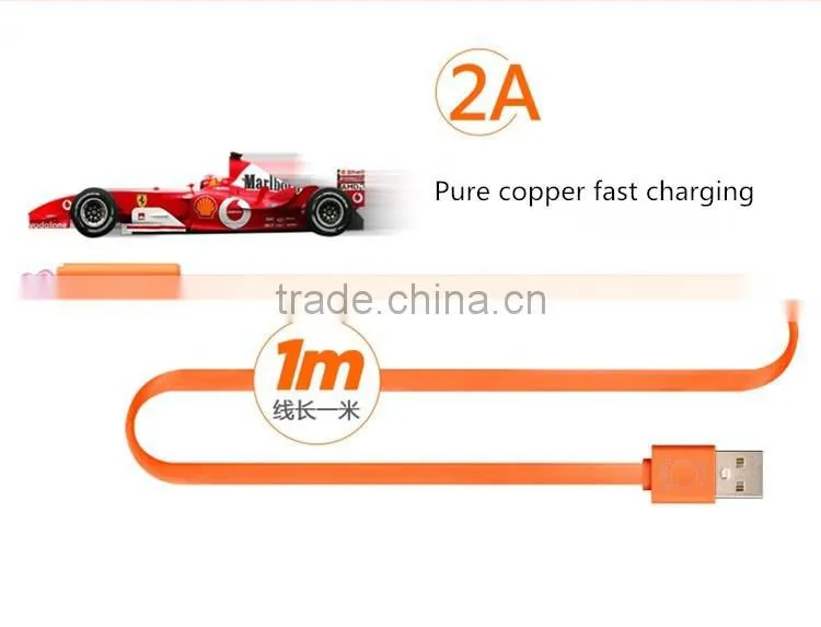 360 degree Rotating Micro USB Charger Cable 2 in 1 Micro USB Data Cable for Android & Iphone