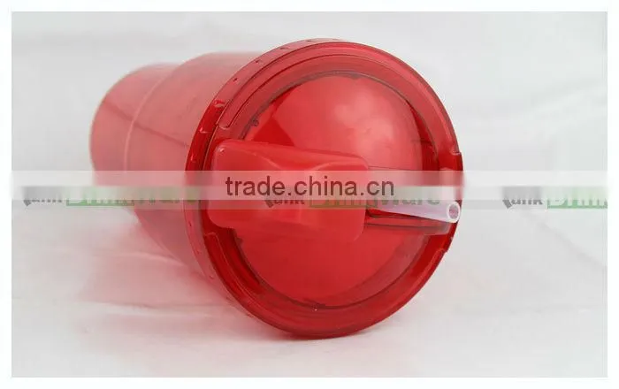 Plastic Double Tumbler with Straw