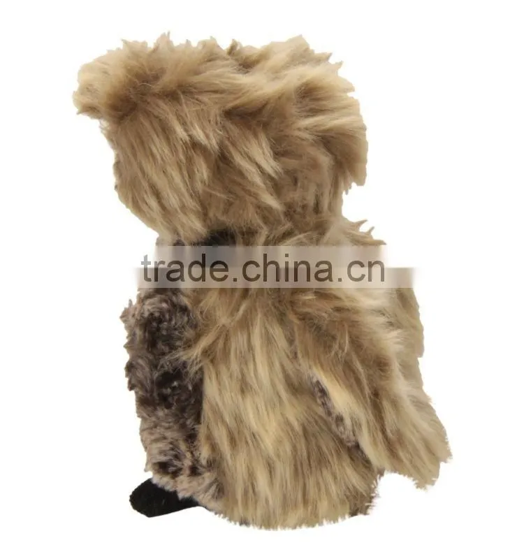 St plush owl toys with plastic nose and eyes high quality toys