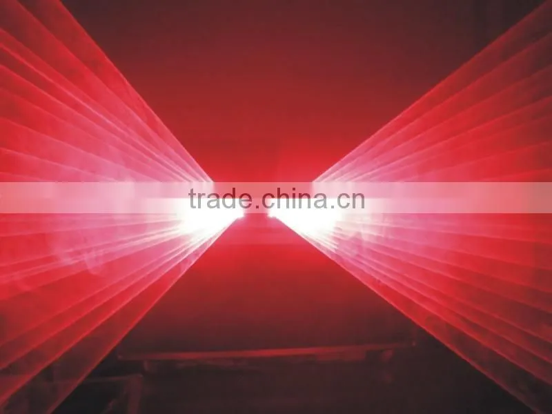 single red 200mW laser light with double holes by step motor