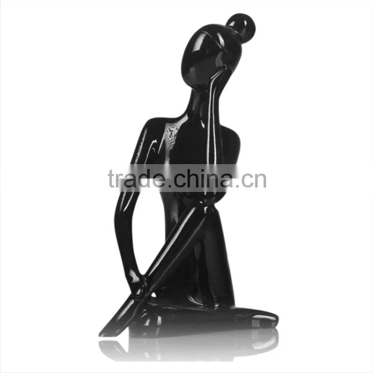 Dancer character art sculpture ornaments resin yoga dancer animation model model prototype