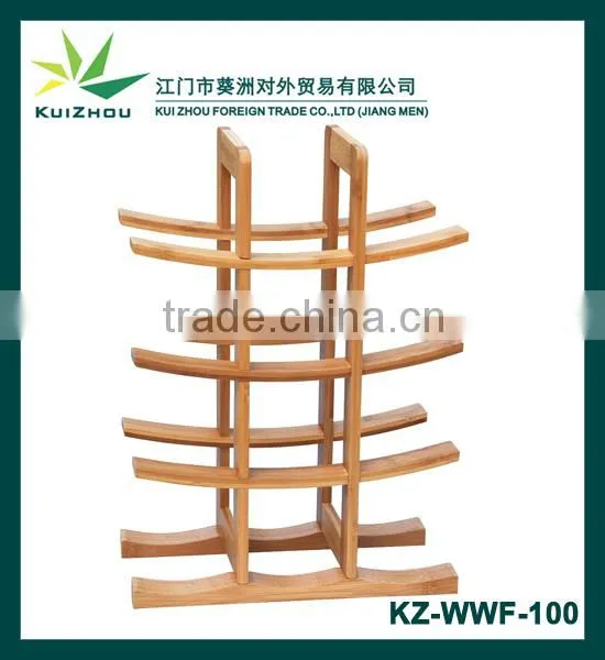 12-Bottle Bamboo Wine Rack