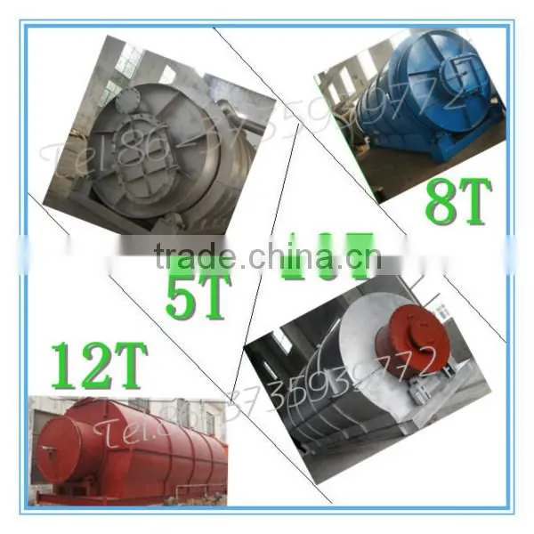 345R boiler steel pyrolysis machine from tyre to oil as the fuel