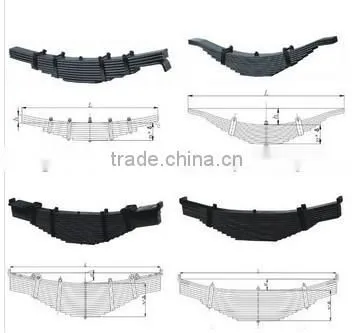 heavy duty leaf springs for bogie and susupension