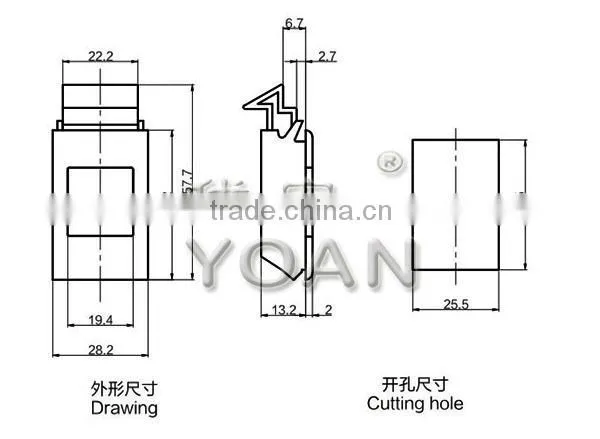 High performance high safety slide door catch for YOAN