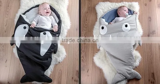 Plush Shark Animal Shape Baby Sleeping Bag,Cotton Baby Sleeping Bag Wholesale,Baby Sleeping Bag Cotton