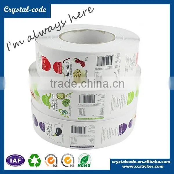 Waterproof self adhesive blank label sticker