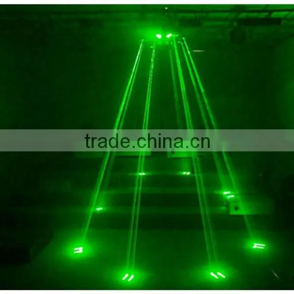 Eight head red green star shower octopus laser+LED spot light professional outdoor Christmas laser stage light