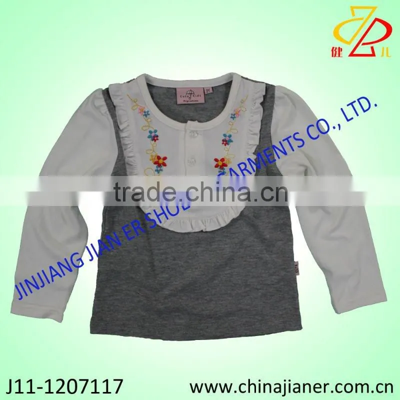 2013 winter newest style girls winter coat, children clothes set
