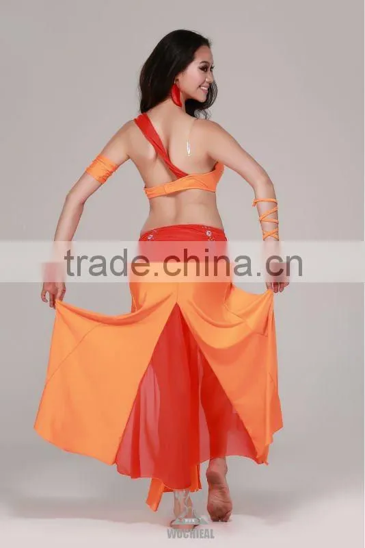 Black Professional Belly Dance Costume, Belly Dance Dress with Bra QC2037