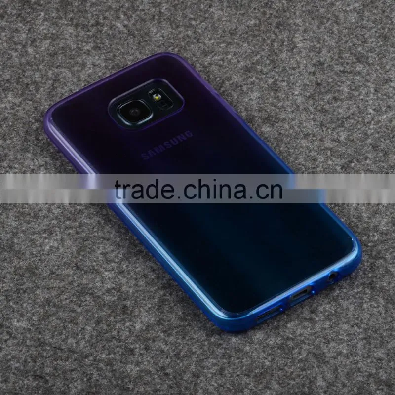 C&T Ultra Slim Rainbow Transparent Soft TPU Case For Samsung Galaxy S7 Edge G9350
