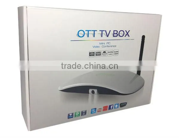 internet android google tv box with skype supporting camera