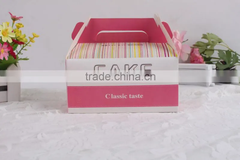 Custom wholesale exquisite cake paper box high quality packaging box