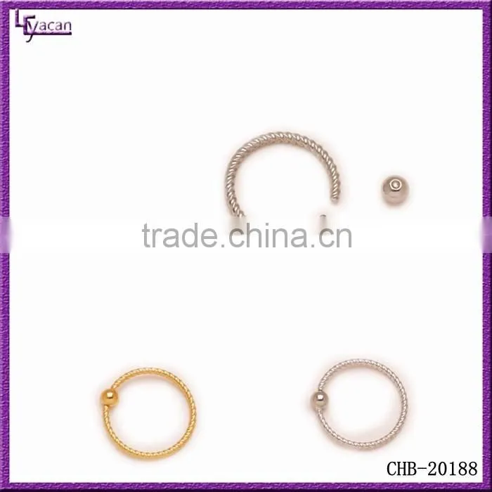 New Arrived Unique Cartilage Tragus Lip Nose Septum Captive Ball Closure Ring