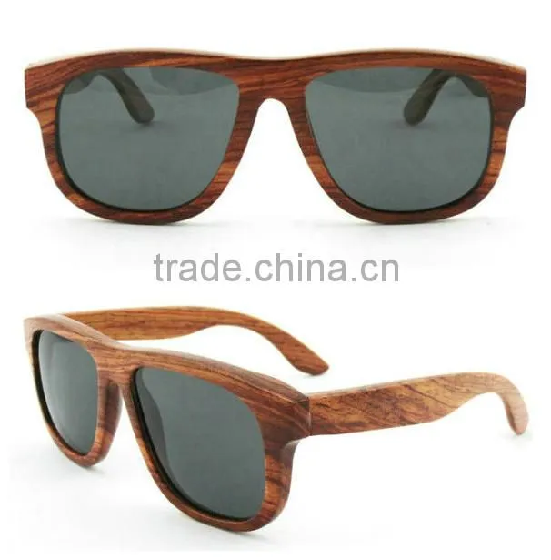 Italy design high quality 100% natural wood made in China wood sunglasses