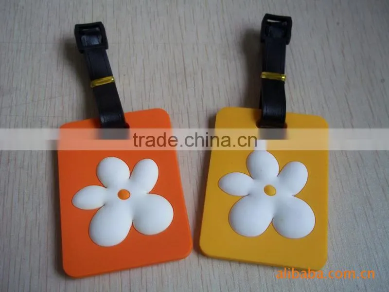 Embossment Soft PVC Travel Name Tag For Kid Travel