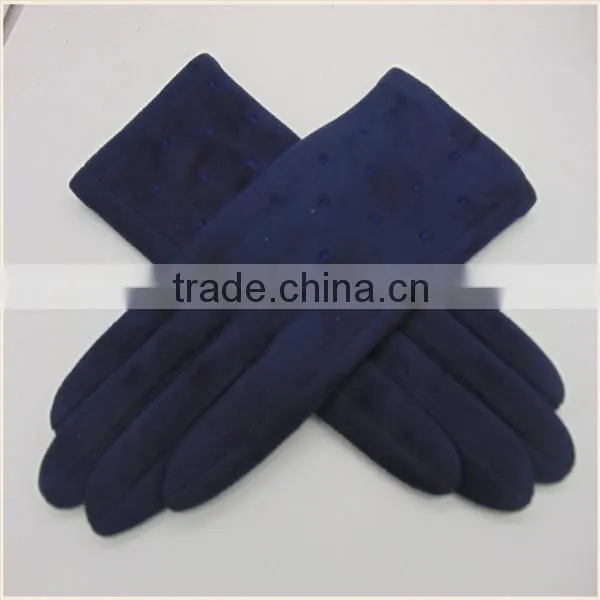 2016 NEW Fashional Cherry Thinsulate Suede motorcycle Gloves For Girls