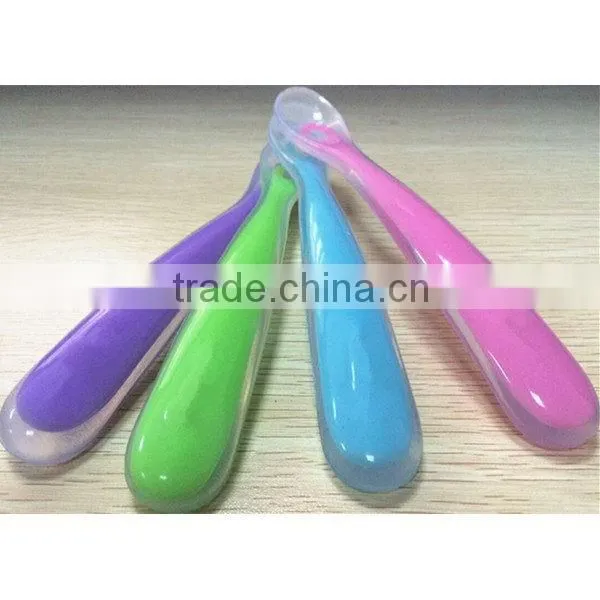 Best quality best sell quality silicone baby spoon manufacture