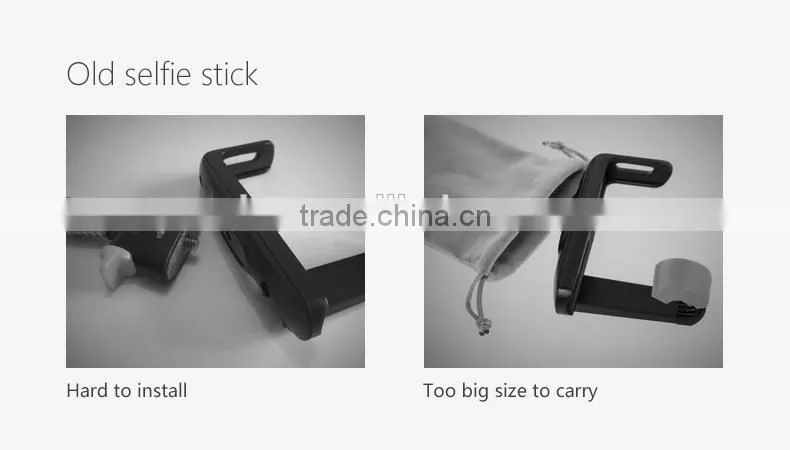 Colorful portable extendable mini selfie stick with bluetooth