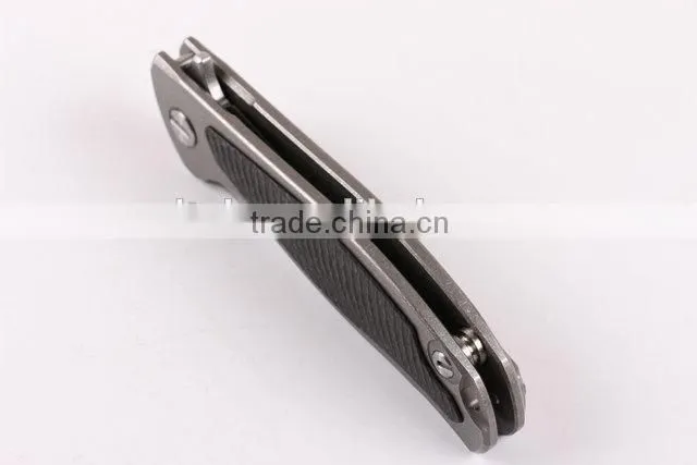 OEM carbon handle folding knife with D2 blades
