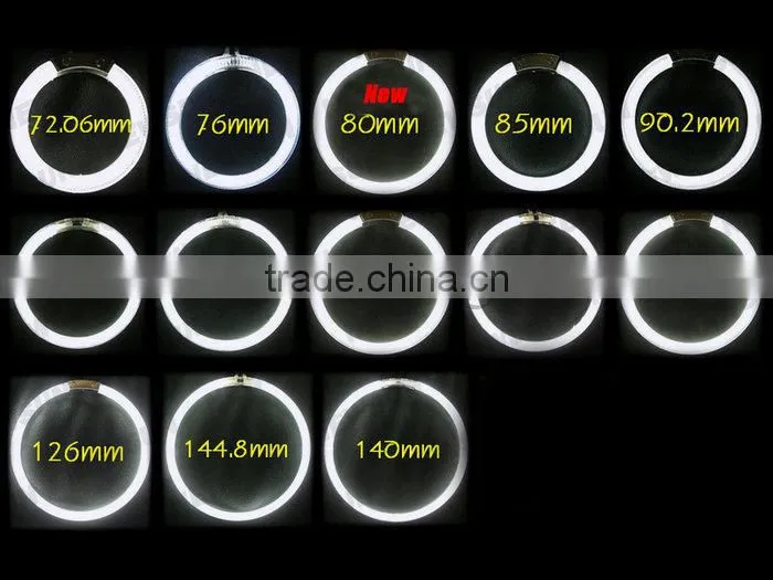 12V CCFL angel eyes one set 4rings 2inverters 95mm& 125mm angel eyes for projector lens for Golf 5 car headlights