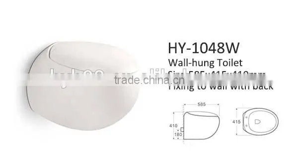 Round Wall Mounted Roung WC Toilet Bowl