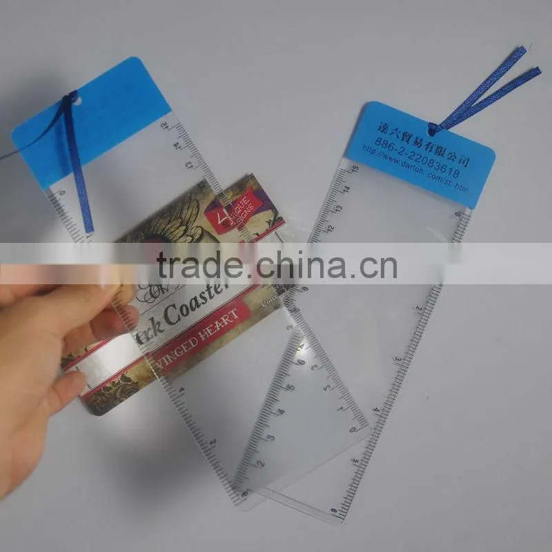 Promotional Business card pvc magnifier , pvc magnifier bookmark , magnifying glass business cards