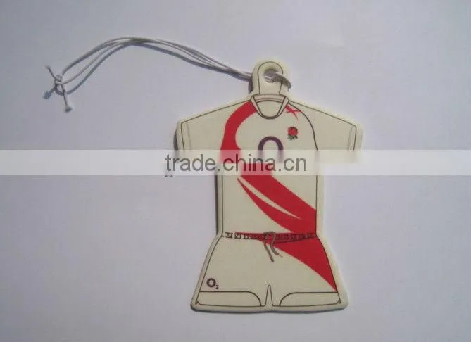 custom made hanging paper car air freshener , car shape paper air fresheners