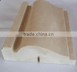 Ogee and waterfall edging border for stone window frame