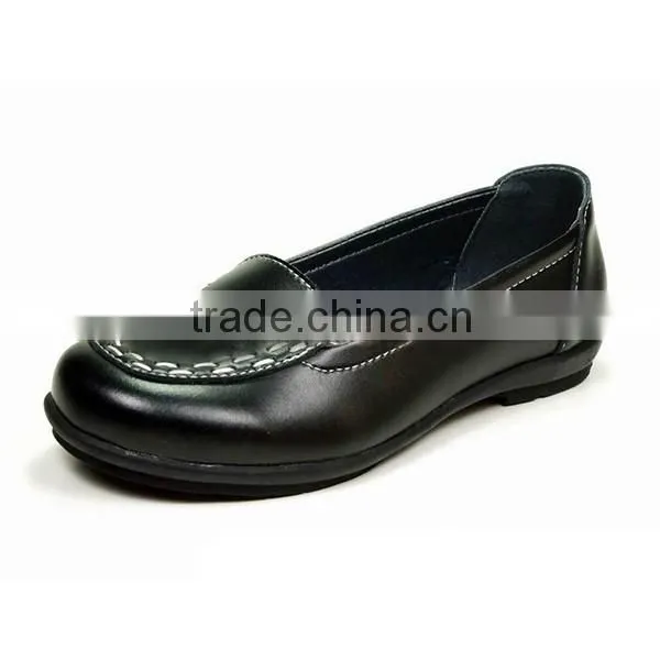 Bulk Wholesale Customized Wide Size Uniform Kids School Shoes Quality Boys Black Leather School Shoes for Student