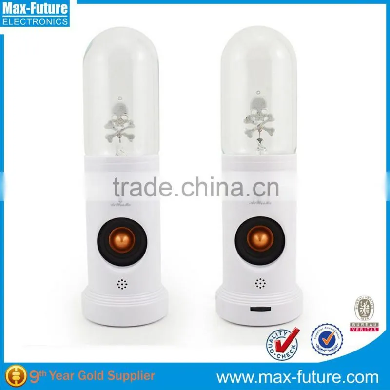 F-1236 Plasma Skull Light Mini bluetooth Speaker With Sound Responsive Light Show