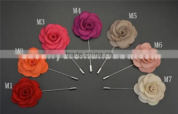 mens new design lapel flower pin for stock LAP001