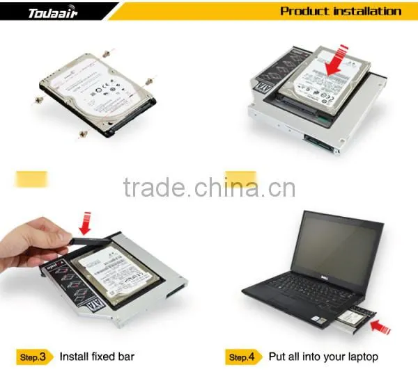Good Quality Todaair laptop HDD Hard Drive Caddy For portable docking station clone