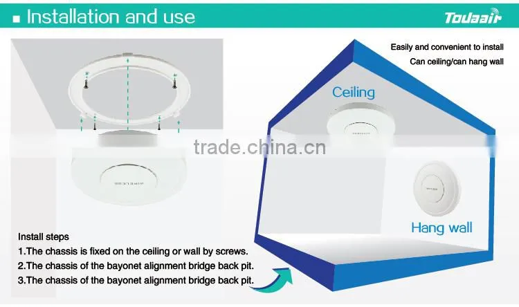 2.4ghz wifi cover smart home wireless ceiling router