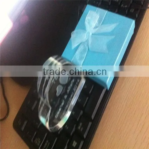 2016 Wedding favors heart shaped hot selling crystal paperweight