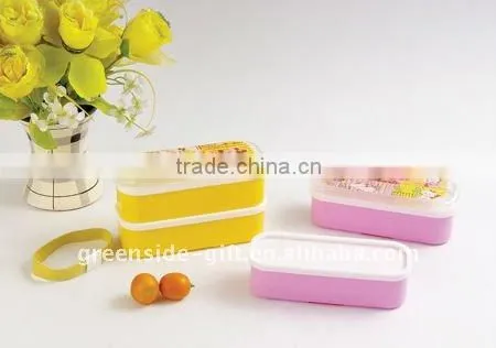 Promotional high quality health plastic lunch box for kids