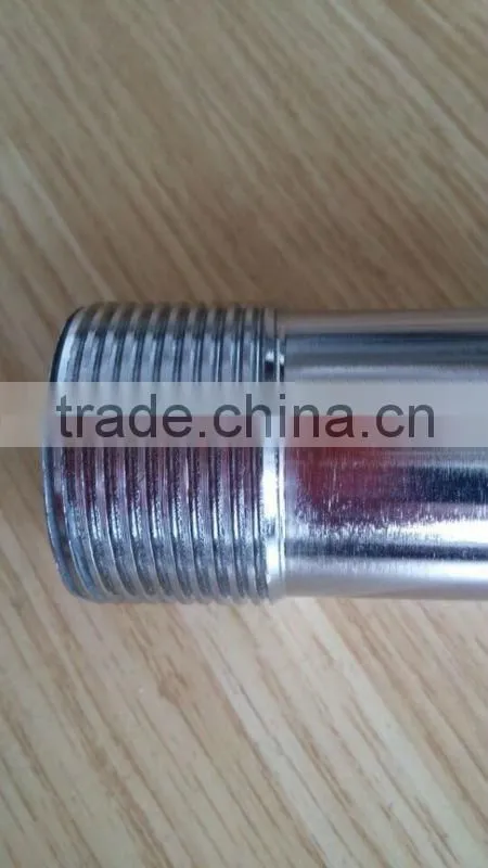 Double venturi boron carbide nozzle fine thread