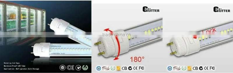 0.5m T8 freezer LED tube (>100lm/W , Operate from -40 degree~50 degree),TUV,SAA,CB,C-Tick T8 LED tube