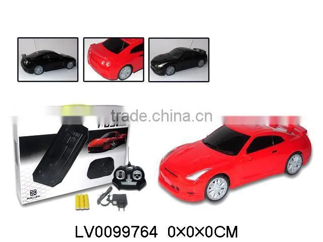 plastic 1:24 scale 4 channel rc police car toys