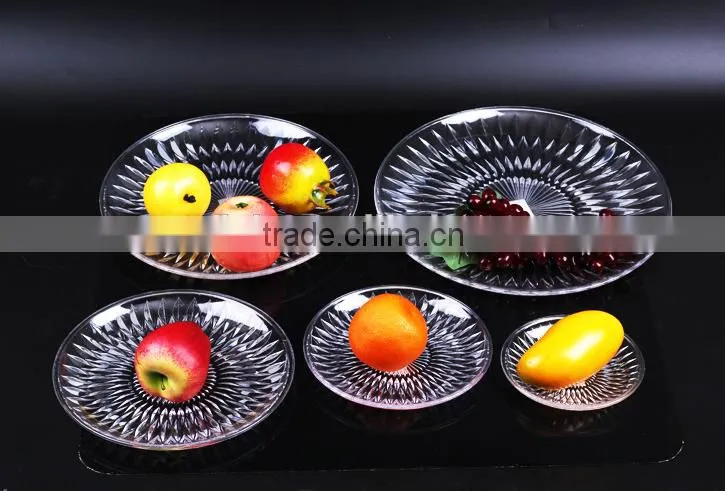 display fruit clear acrylic service tray
